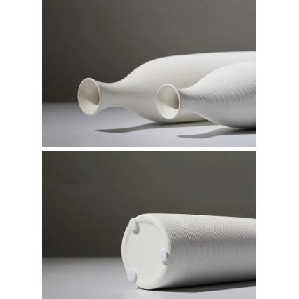33 cm White Ceramic Vase