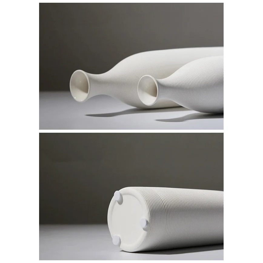 33 cm White Ceramic Vase