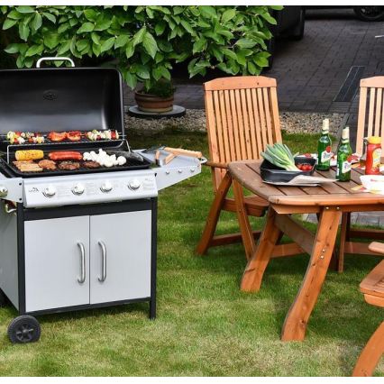 4-Burner Stainless Steel Gas Grill