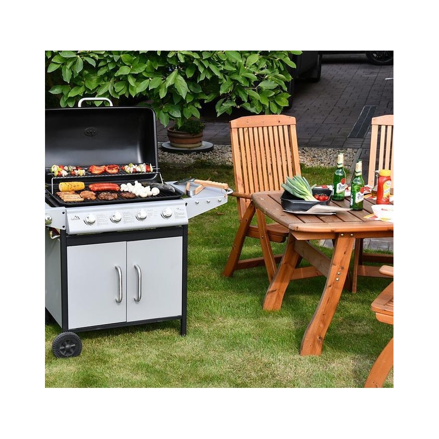 4-Burner Stainless Steel Gas Grill