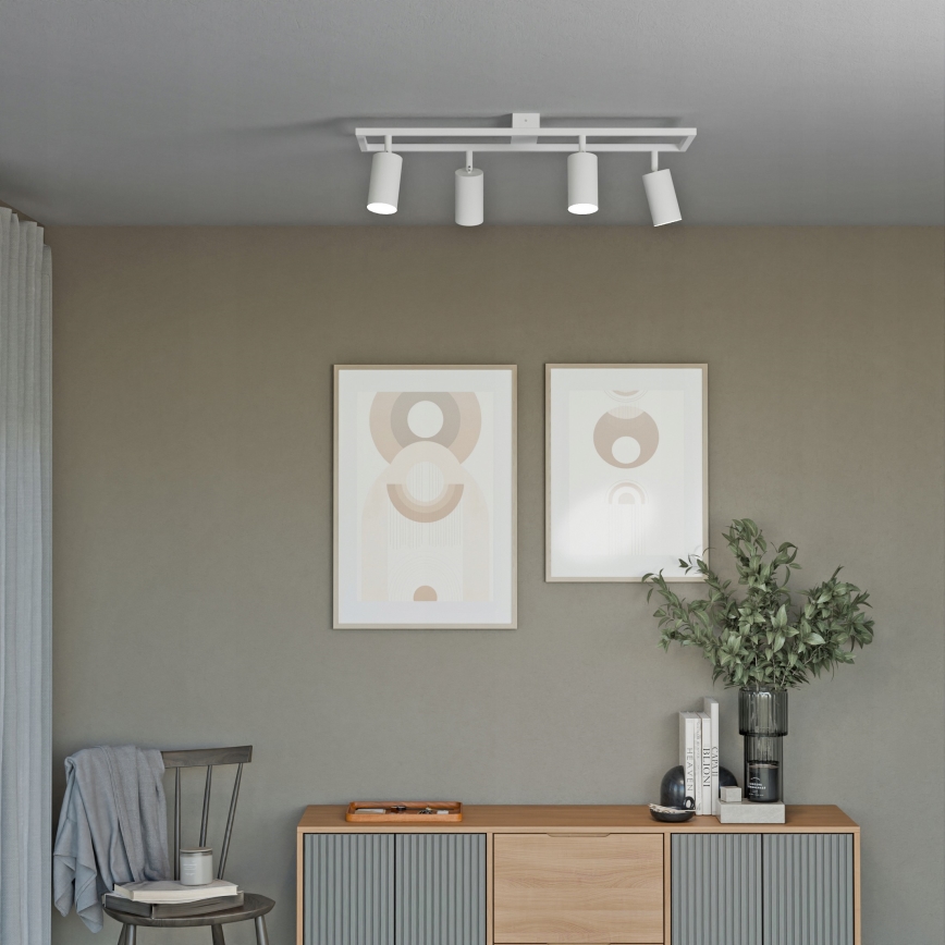 4-light GU10 spotlight 4x30W 230V white