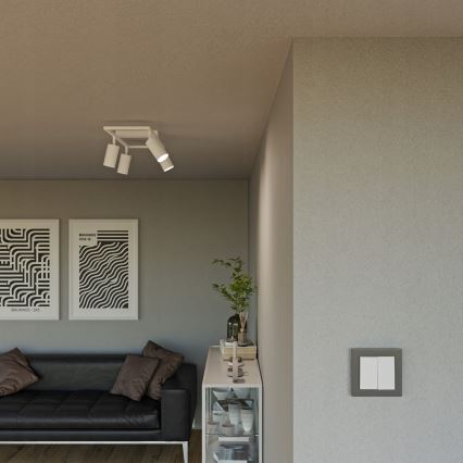 4-light GU10 spotlight 4x30W 230V white