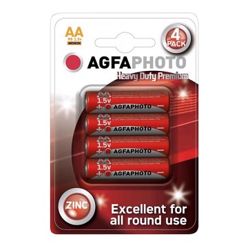 4 pcs Zinc batteries AA 1,5V