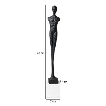 43 cm Black Metal Table Decoration