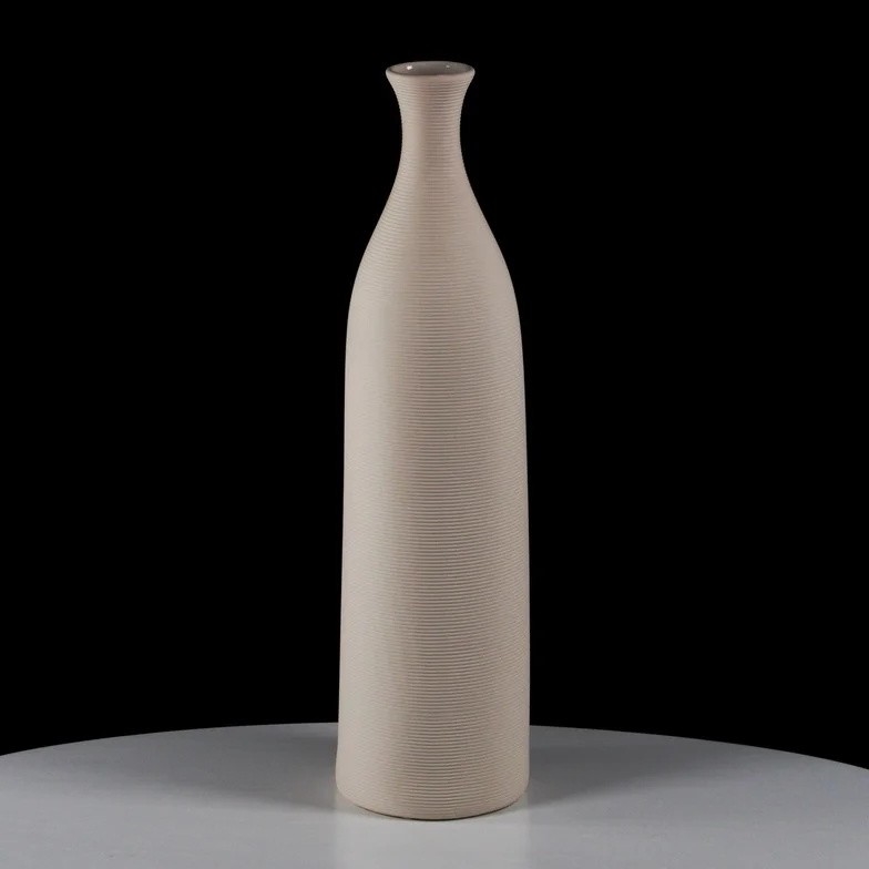 46 cm White Ceramic Vase