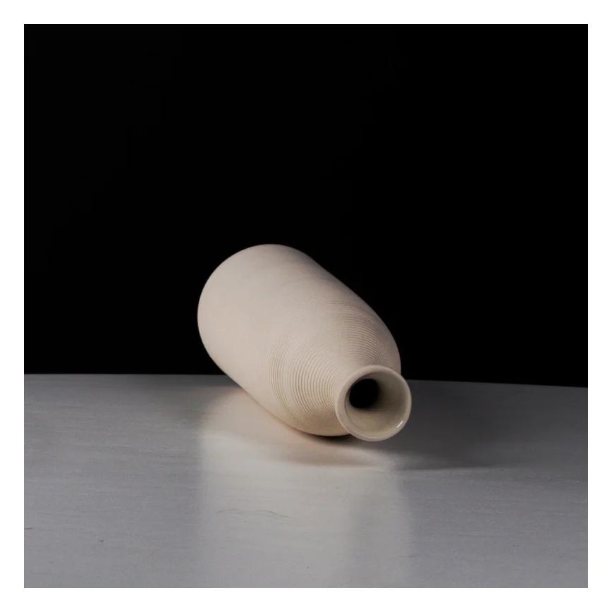 46 cm White Ceramic Vase