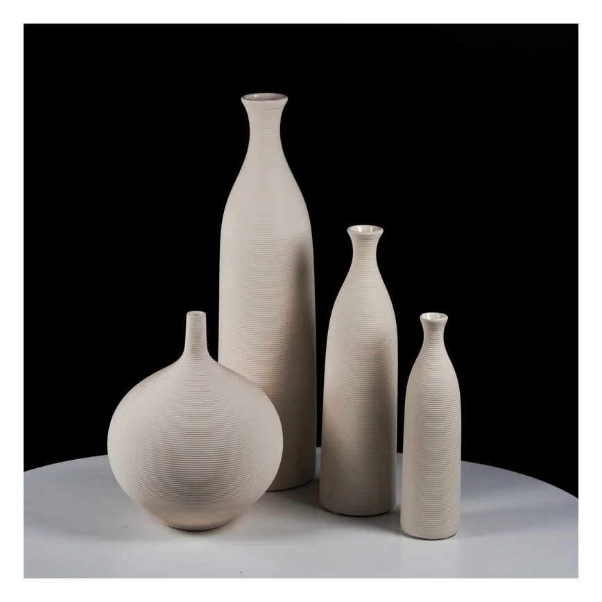 46 cm White Ceramic Vase