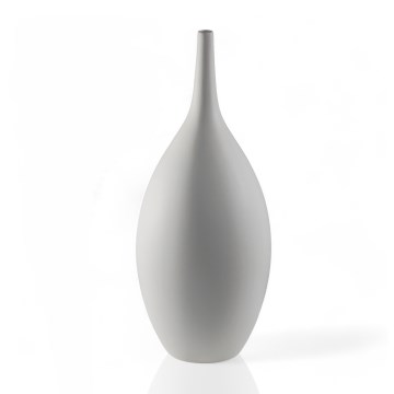 47 cm White Ceramic Vase