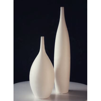 47 cm White Ceramic Vase