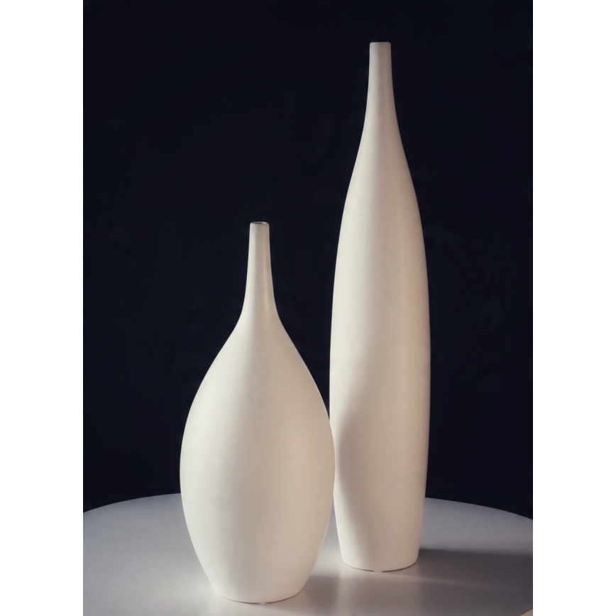 47 cm White Ceramic Vase