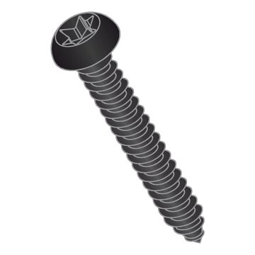 50-piece set of T25 screws, 12 mm, black lacquered finish