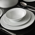 53-piece White Porcelain Dinner Set