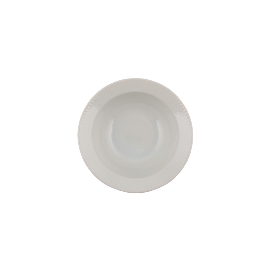 53-piece White Porcelain Dinner Set