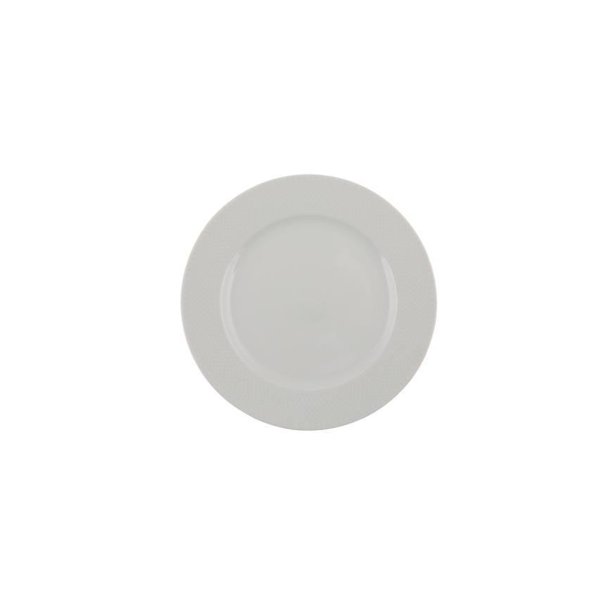 53-piece White Porcelain Dinner Set