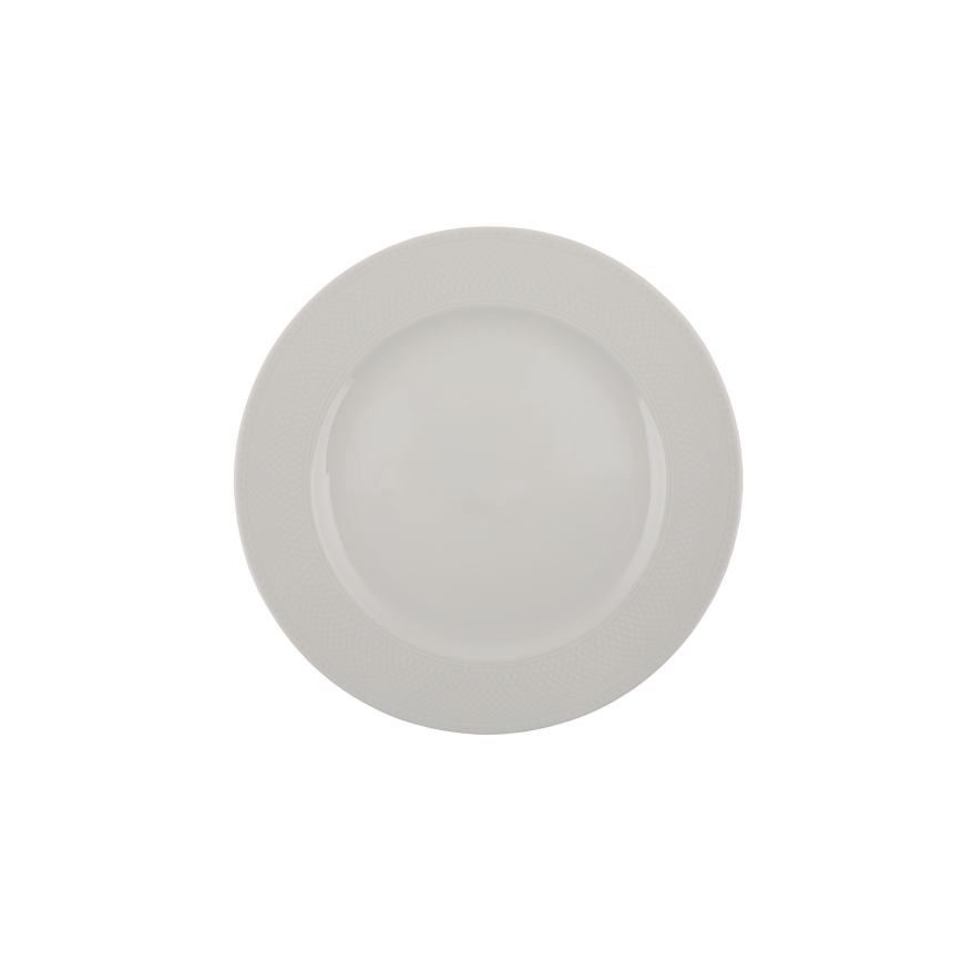 53-piece White Porcelain Dinner Set