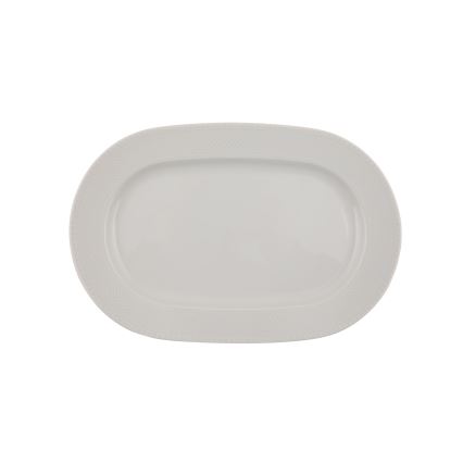 53-piece White Porcelain Dinner Set