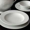 53-piece White Porcelain Dinnerware Set