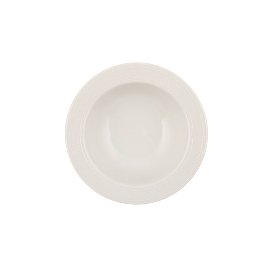 53-piece White Porcelain Dinnerware Set