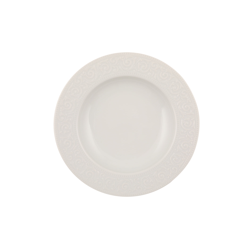 53-piece White Porcelain Dinnerware Set