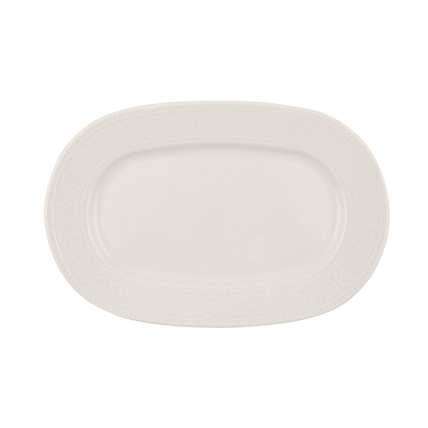 53-piece White Porcelain Dinnerware Set