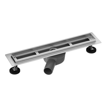 55 x 7.6 cm Drain Channel, Silver/Grey