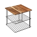 5five - BATO Kitchen Shelf 24x24 cm Black/Acacia