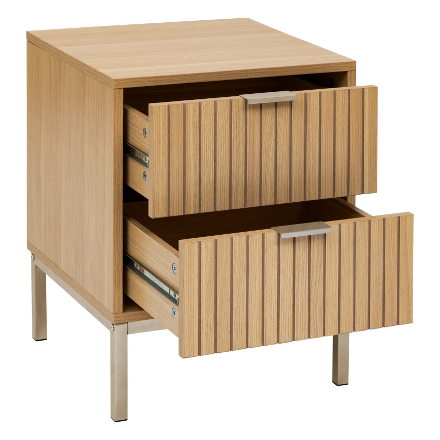5five - Bedside table ARCUS 40x40 cm brown