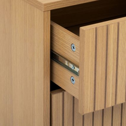5five - Bedside table ARCUS 40x40 cm brown
