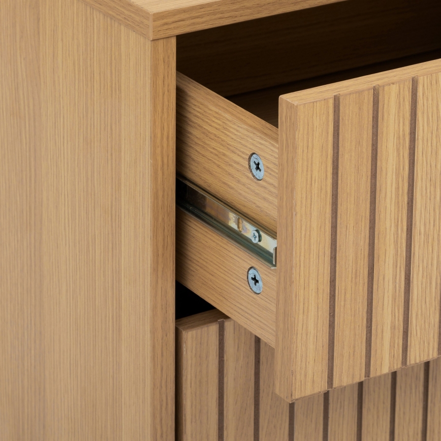 5five - Bedside table ARCUS 40x40 cm brown