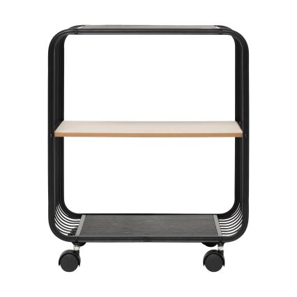 5five - COLGE Serving Table/Mobile Shelf 53x43 cm Black/Beige