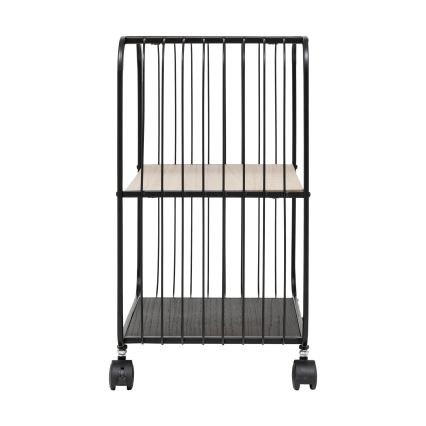 5five - COLGE Serving Table/Mobile Shelf 53x43 cm Black/Beige