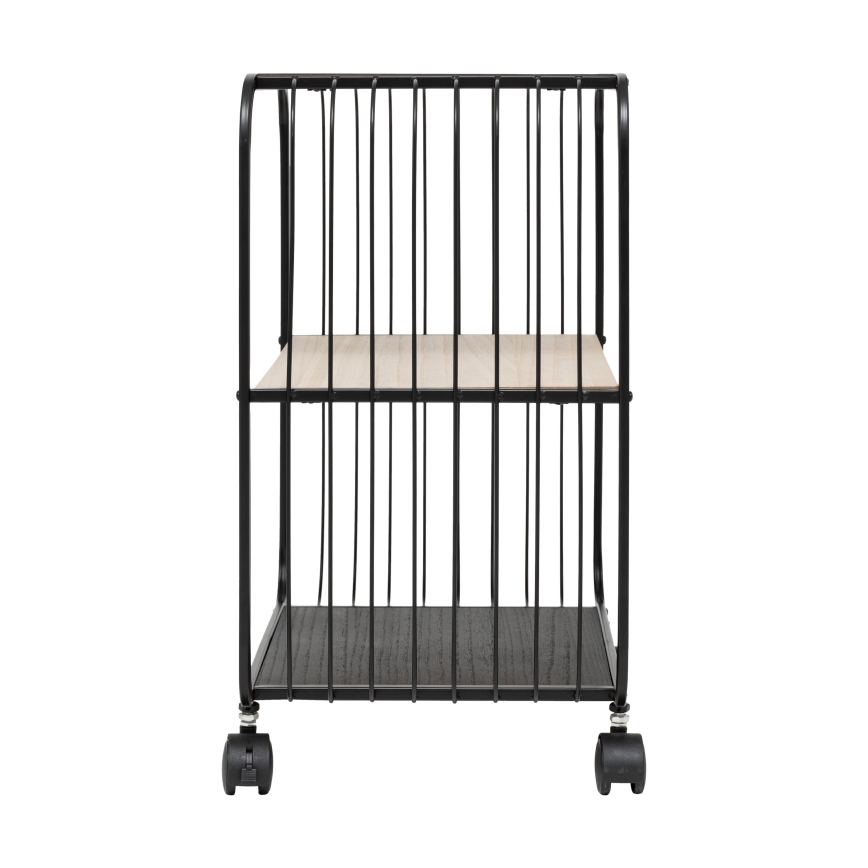 5five - COLGE Serving Table/Mobile Shelf 53x43 cm Black/Beige