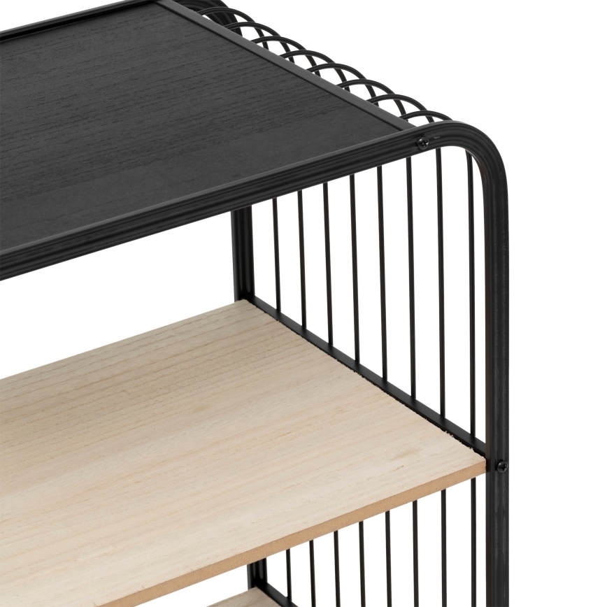 5five - COLGE serving table/mobile shelf 74x43 cm black/beige