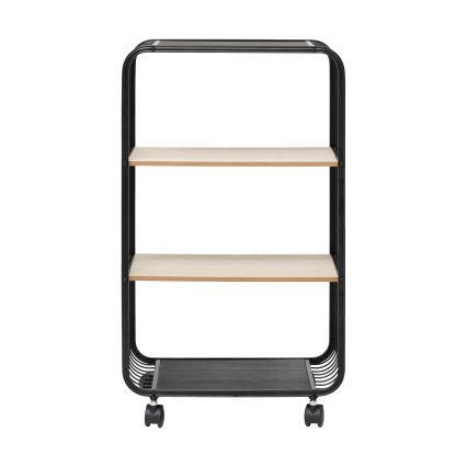 5five - COLGE serving table/mobile shelf 74x43 cm black/beige