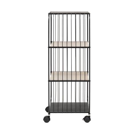 5five - COLGE serving table/mobile shelf 74x43 cm black/beige
