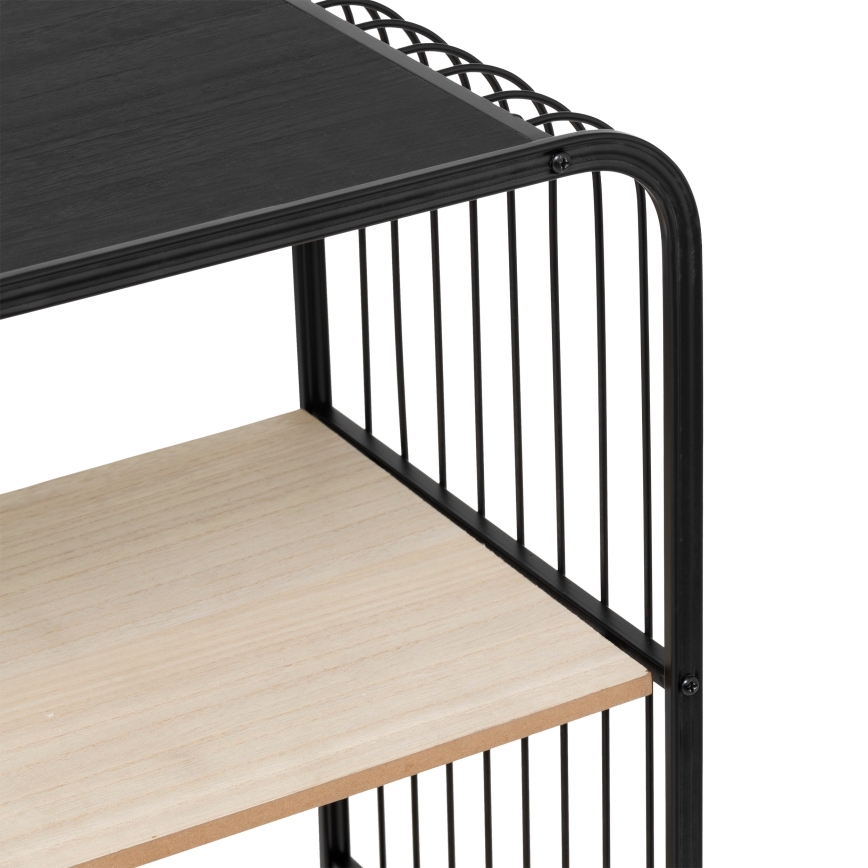 5five - COLGE Serving Table / Mobile Shelf 97x55 cm Black/Beige