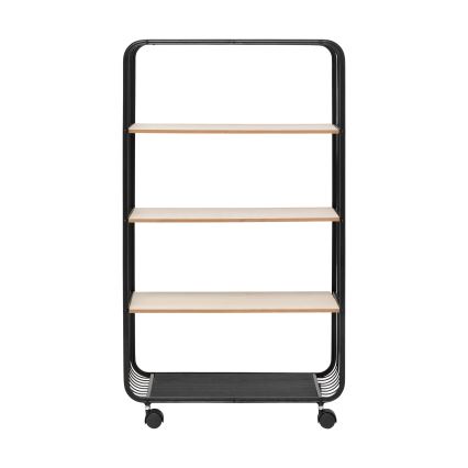 5five - COLGE Serving Table / Mobile Shelf 97x55 cm Black/Beige