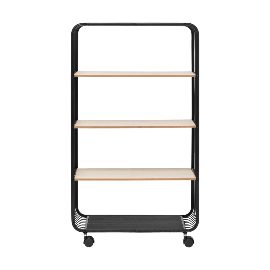 5five - COLGE Serving Table / Mobile Shelf 97x55 cm Black/Beige