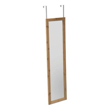 5five - DOOR Over-the-Door Hanging Mirror 110 x 30 cm, Bamboo