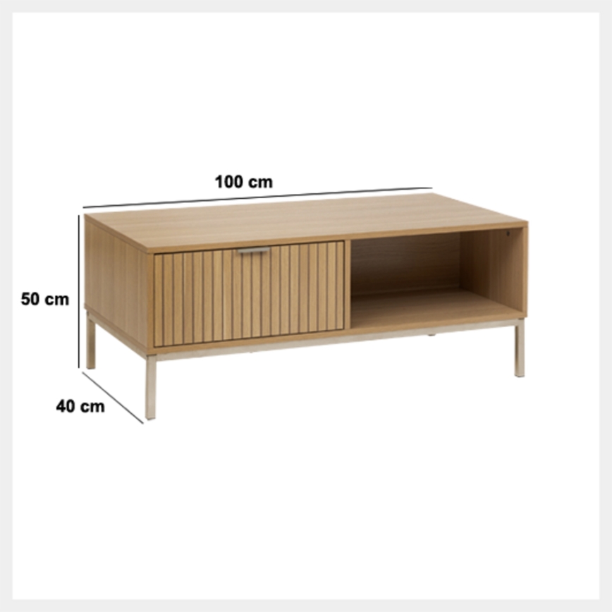 5five - ESEN Coffee Table 100 x 40 cm, Brown