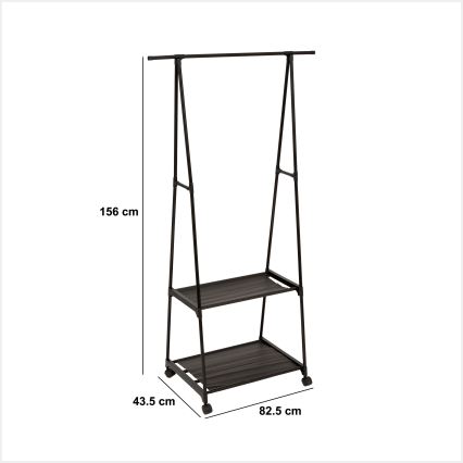 5five - FESY Freestanding Coat Rack 156x83 cm Black