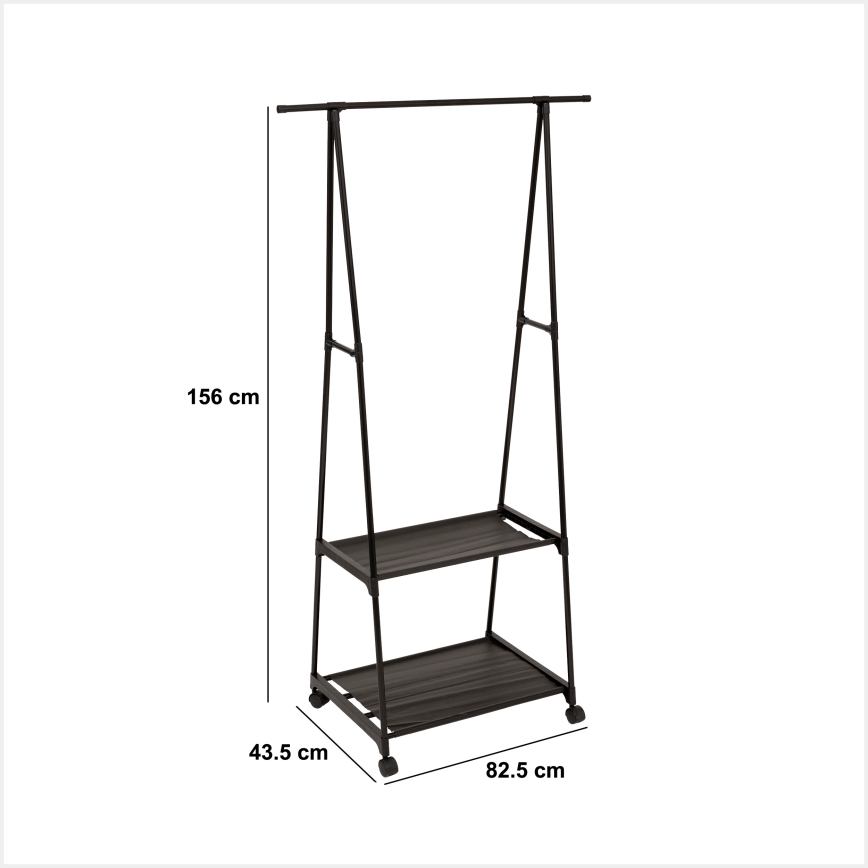 5five - FESY Freestanding Coat Rack 156x83 cm Black