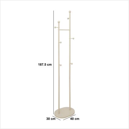 5five - Freestanding Coat Rack LENTY 188x40 cm, Cream