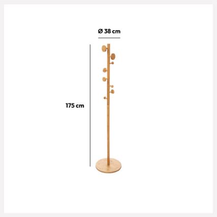 5five - Freestanding coat rack PERY 175x38 cm brown