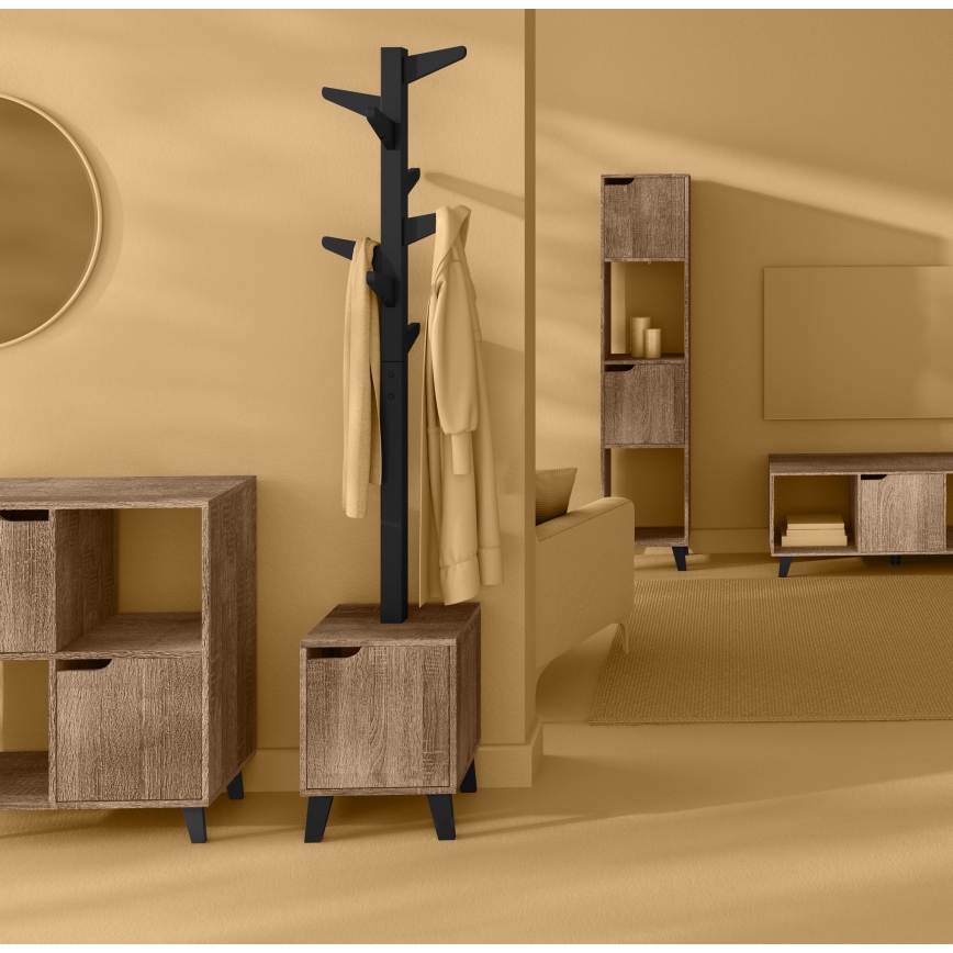 5five - Freestanding Coat Rack RAME 169x35 cm Black/Brown
