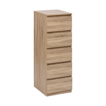 5five - HEIM Chest of Drawers, 40x118x48 cm, Brown