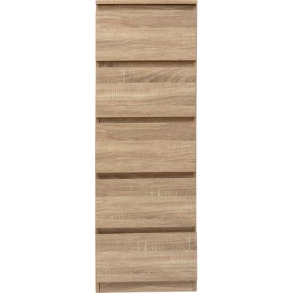 5five - HEIM Chest of Drawers, 40x118x48 cm, Brown