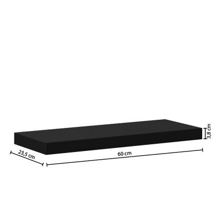 5five - HYLE Wall Shelf 60 x 24 cm, Black