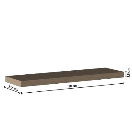 5five - HYLE Wall Shelf 80x24 cm Oak