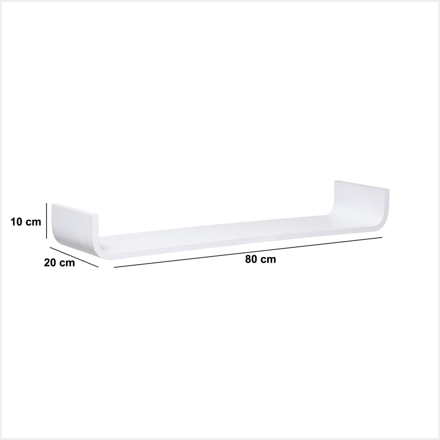 5five - KAPTO Wall Shelf 80 x 20 cm White
